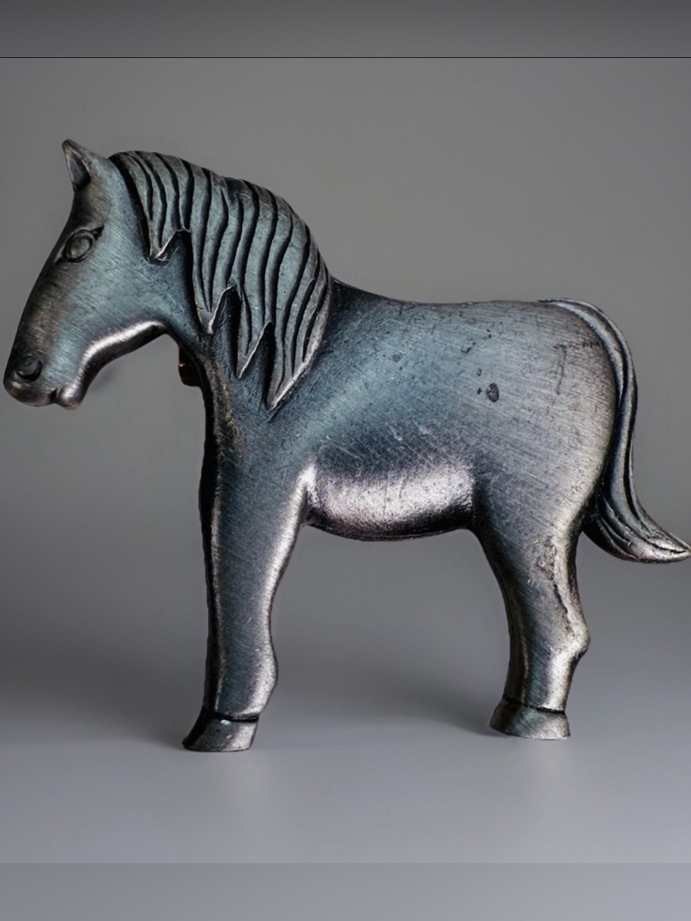 Vintage Silvertone Horse Brooch Pin